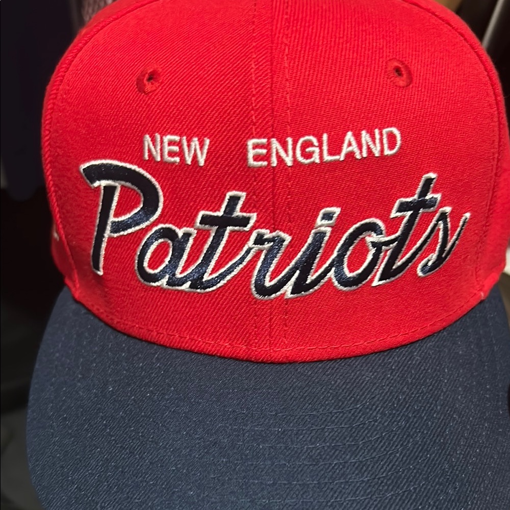 New Era Red and Blue Patriots Hat